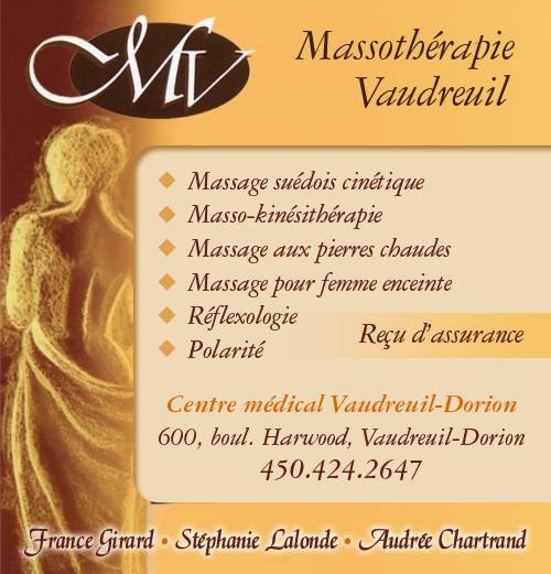 Massothérapie Vaudreuil | 600 Boulevard Harwood, Vaudreuil-Dorion, QC J7V 6A3, Canada | Phone: (450) 424-2647