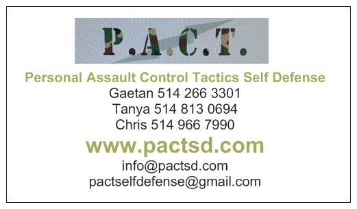 PACT Self Defense Academy | 225 Elmridge Ave, Dorval, QC H9S 3A2, Canada | Phone: (514) 813-0694