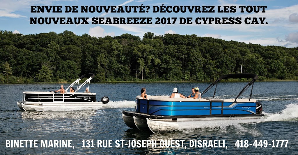 Binette Marine Inc. | 131 Rue Saint Joseph O, Disraeli, QC G0N 1E0, Canada | Phone: (418) 449-1777