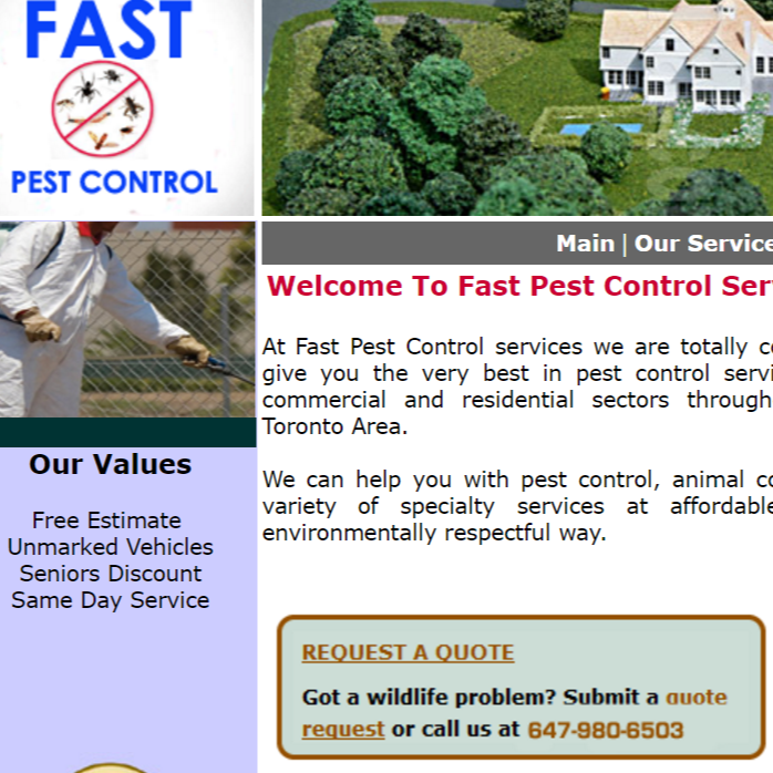 Fast Pest Control Toronto | 1205-53 Thorncliffe Park Dr, East York, ON M4H 1L1, Canada | Phone: (647) 980-6503
