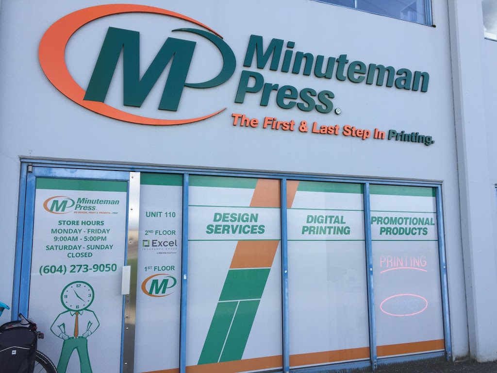 Minuteman Press | 11780 River Rd Unit 110, Richmond, BC V6X 1Z7, Canada | Phone: (604) 273-9050