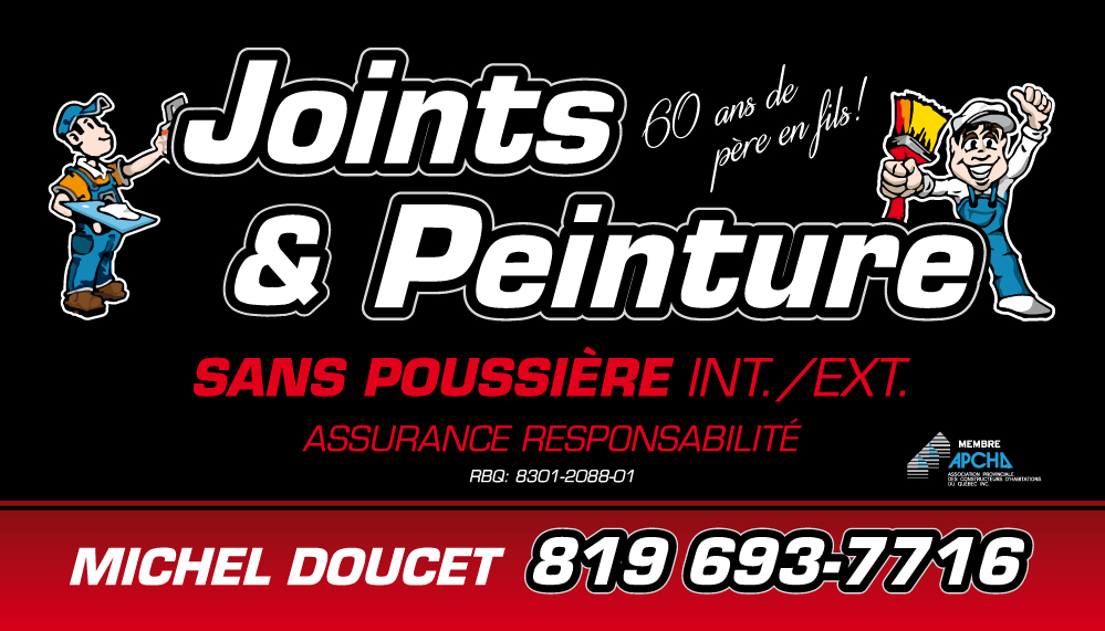 Joints & Peinture Michel Doucet | 25 Rue Fusey, Trois-Rivières, QC G8T 2T3, Canada | Phone: (819) 693-7716