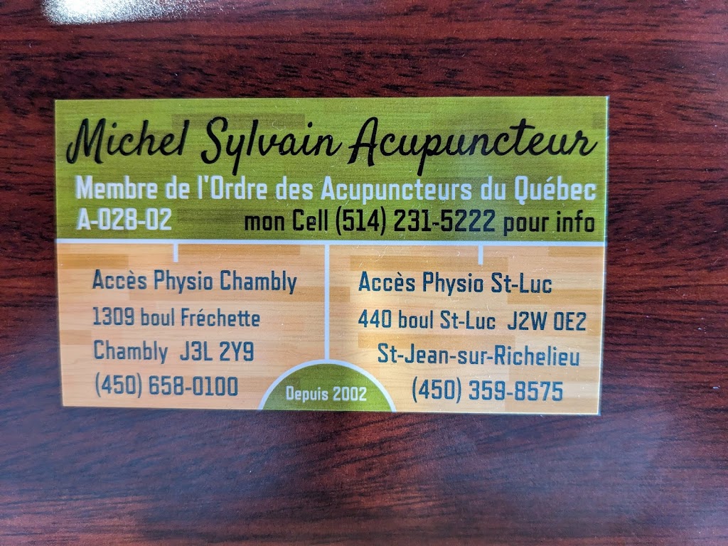 Michel Sylvain acupuncteur | 440 Bd Saint-Luc, Saint-Jean-sur-Richelieu, QC J2W 0E2, Canada | Phone: (450) 359-8575