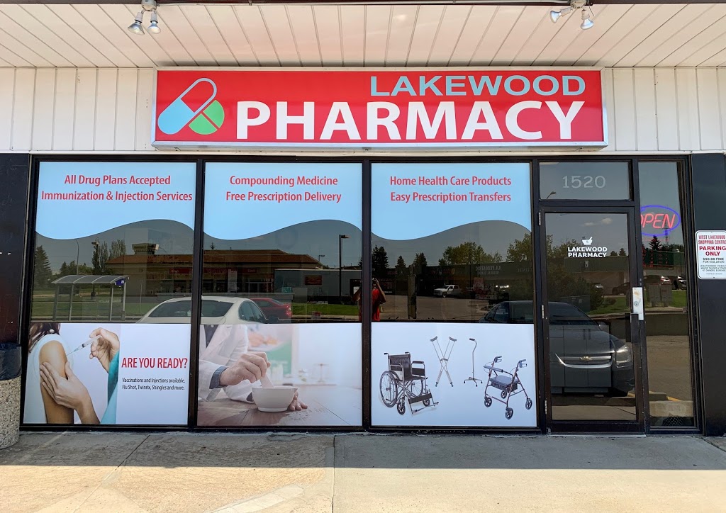 LAKEWOOD PHARMACY & HOME HEALTH CARE - EDMONTON | 1520 Lakewood Rd W Northwest, Edmonton, AB T6K 3J4, Canada | Phone: (780) 244-2019