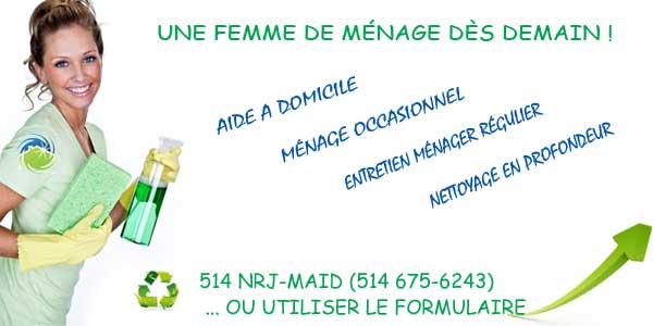 NRJ-Ménage | 3030 Bd du Curé-Labelle office 300, Laval, QC H7P 4W6, Canada | Phone: (450) 505-8605