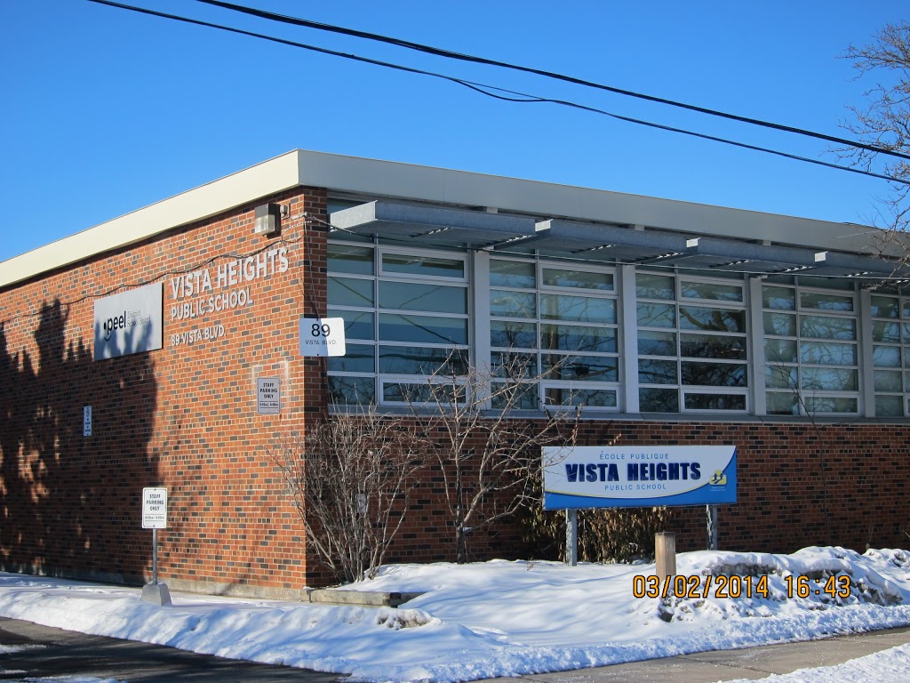 Vista Heights Public School | 89 Vista Blvd, Mississauga, ON L5M 1V8, Canada | Phone: (905) 826-1581