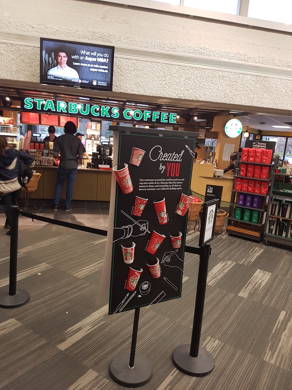 Starbucks | Elizabeth Dafoe Library, 25 Chancellors Cir, Winnipeg, MB R3T 2N2, Canada | Phone: (204) 474-8726