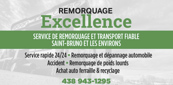Remorquage Excellence 24h | 2000 Rue Benoit suite 424, Saint-Bruno-de-Montarville, QC J3V 0A7, Canada | Phone: (438) 943-1295