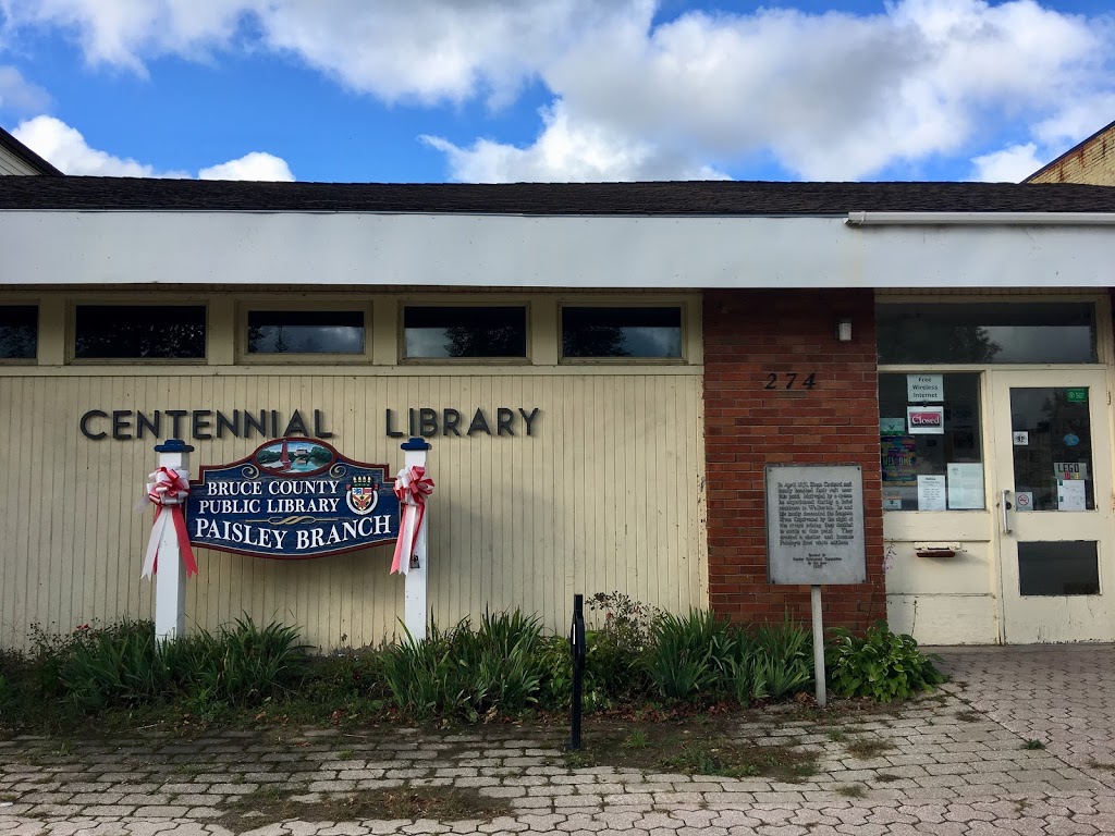 Bruce County Library Paisley Branch | 274 Queen St S, Paisley, ON N0G 2N0, Canada | Phone: (519) 353-5292