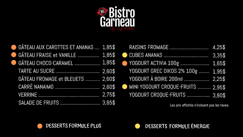 Bistro Garneau | 1660 Bd de lEntente, Québec, QC G1S 4S3, Canada | Phone: (418) 681-8134