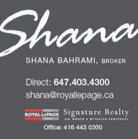 Shana Bahrami | 201-8, Sampson Mews, Toronto, ON M3C 0H5, Canada | Phone: (647) 403-4300