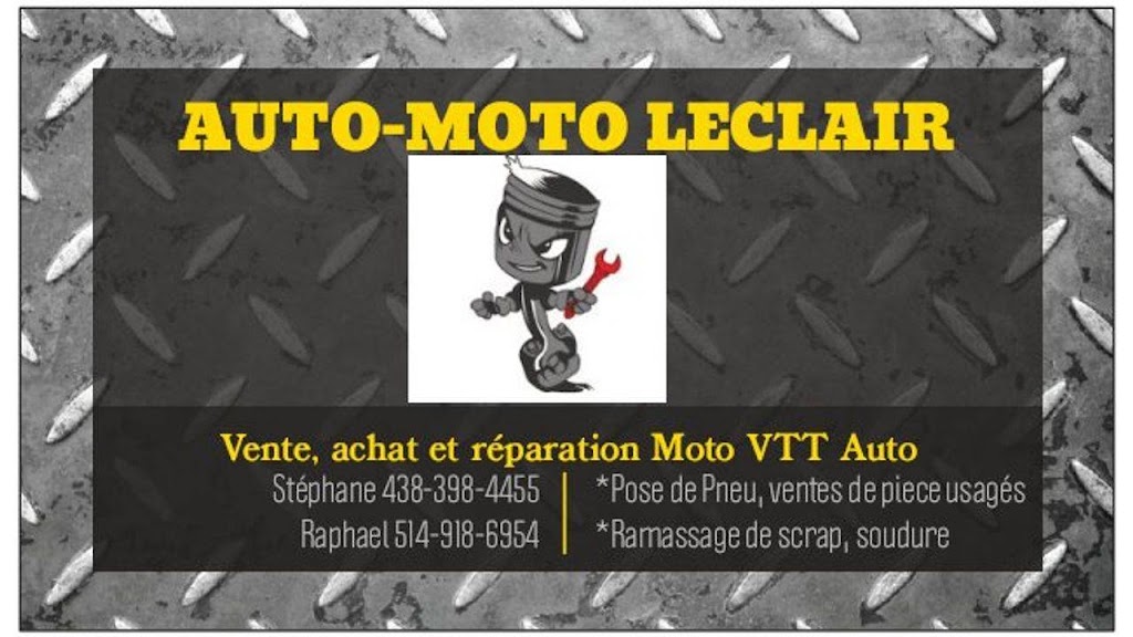 Auto-Moto Leclair | 3441 Mnt Hamilton, Sainte-Julienne, QC J0K 2T0, Canada | Phone: (438) 398-4455
