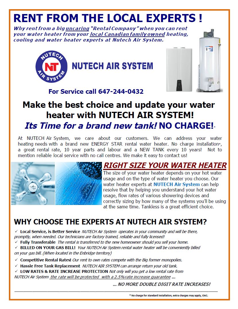 Nutech Air System | 3 Finlayson Crescent, Brampton, ON L6R 0H5, Canada | Phone: (647) 244-0432