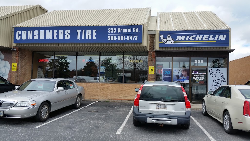 Consumers Tire | 335 Brunel Rd, Mississauga, ON L4Z 1Z5, Canada | Phone: (905) 501-8473