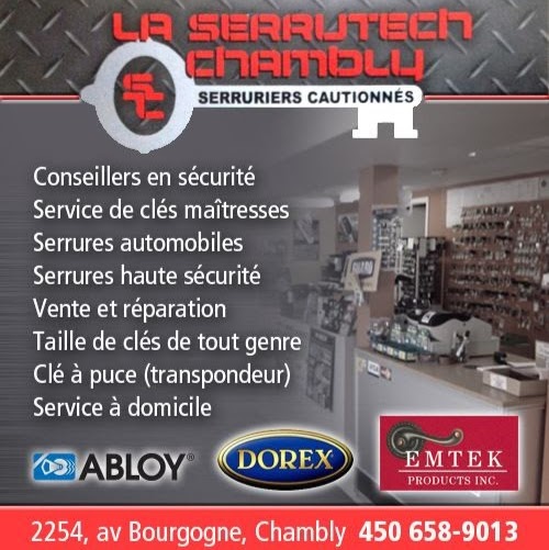 La Serrutech de Chambly | 2254 Avenue Bourgogne, Chambly, QC J3L 2A2, Canada | Phone: (450) 658-9013