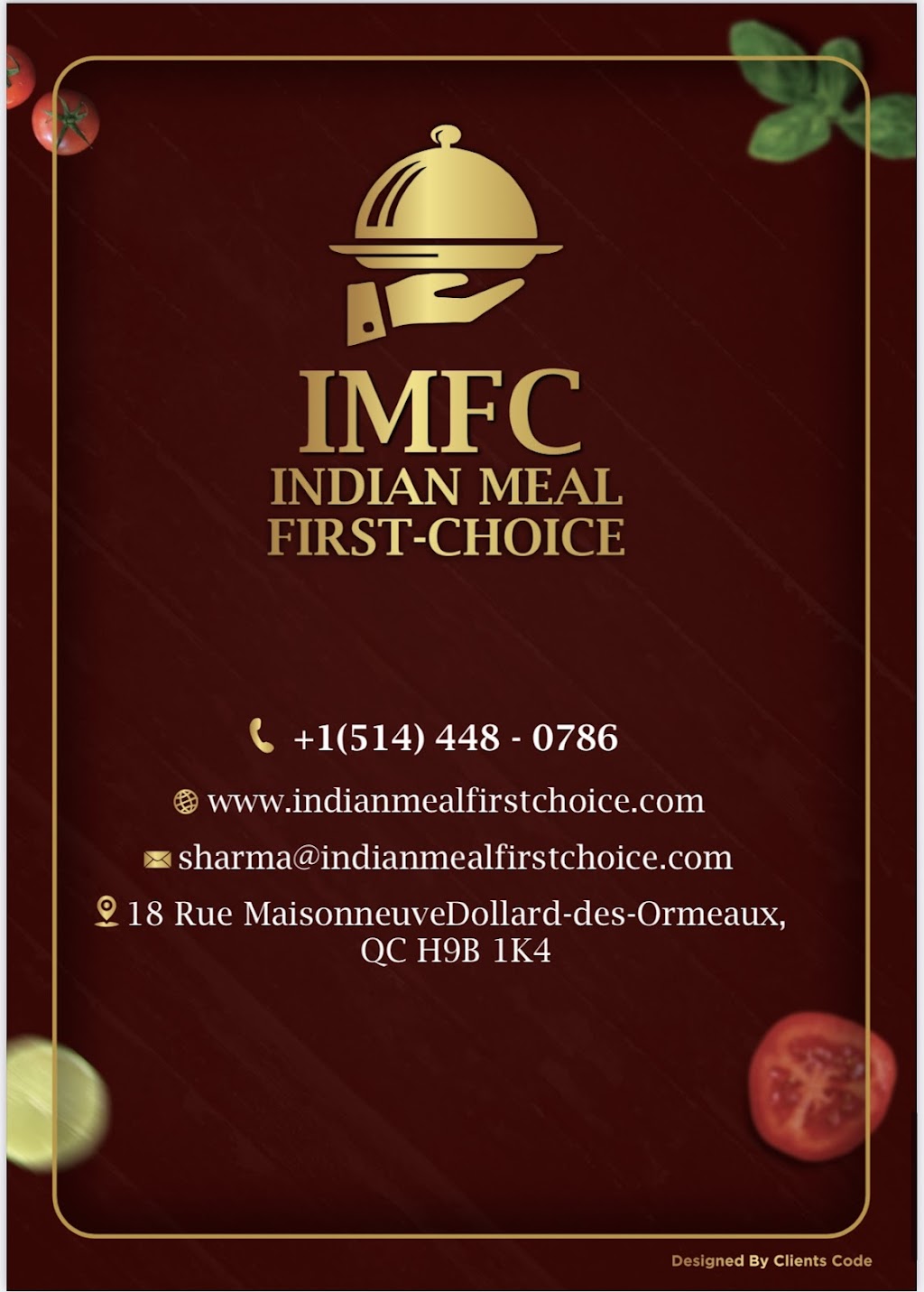 Indian Meal First-Choice | 18 Rue Maisonneuve, Dollard-des-Ormeaux, QC H9B 1K4, Canada | Phone: (514) 448-0786