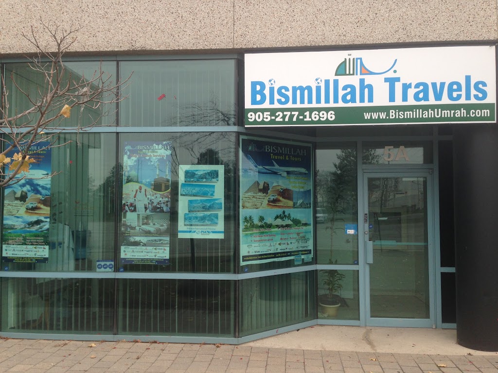 Bismillah Travels and Tours Canada | 6345 Dixie Rd #5A, Mississauga, ON L5T 2E6, Canada | Phone: (905) 277-1696