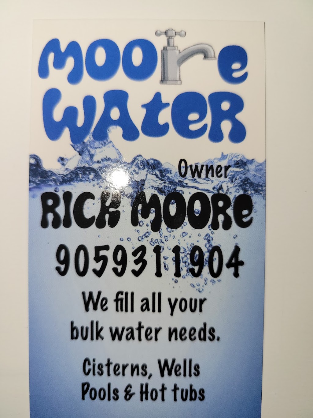 Moore Water | 40 Ramey Ave, Port Colborne, ON L3K 2L3, Canada | Phone: (905) 931-1904