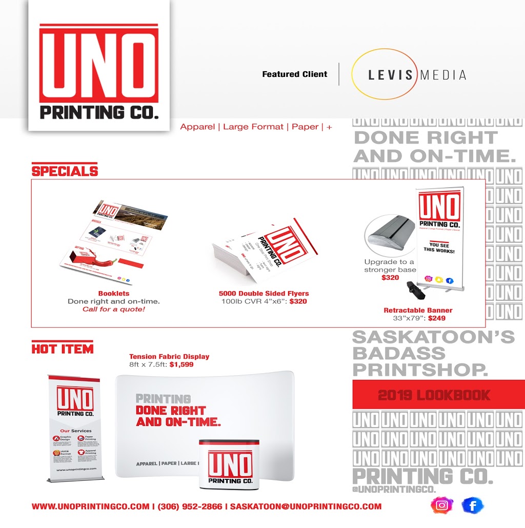 UNO Printing Co. | 120 Sonnenschein Way #100, Saskatoon, SK S7M 1M8, Canada | Phone: (306) 952-2866