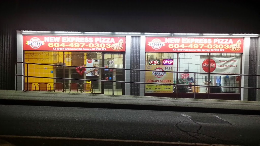 New Express Pizza | 13654 Grosvenor Rd #2, Surrey, BC V3R 5C9, Canada | Phone: (604) 497-0303