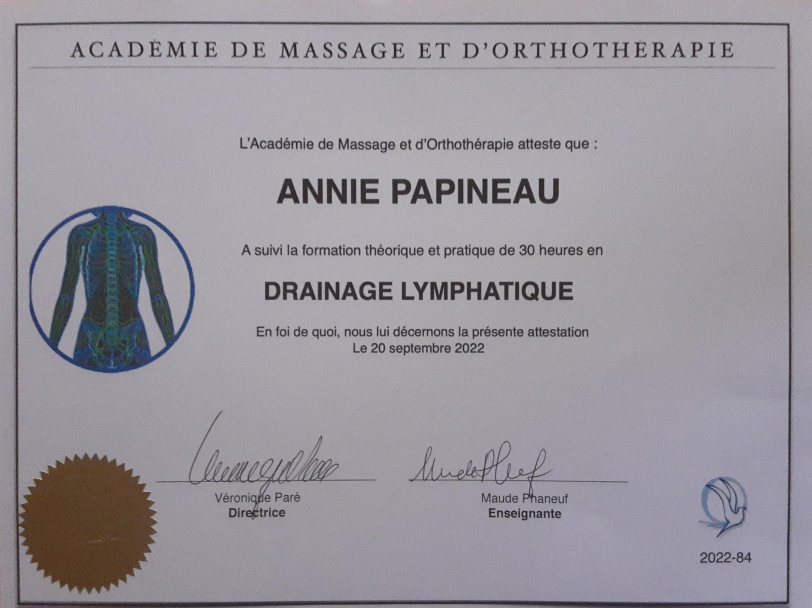 Annie Papineau Massothérapeute | 742 Rue de la Madone, Mont-Laurier, QC J9L 1S9, Canada | Phone: (819) 440-5806