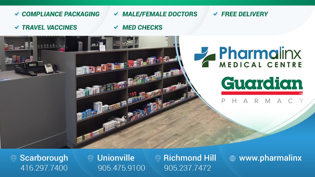 Pharmalinx Medical Centre and Guardian Pharmacy - Scarborough | 2101 Brimley Rd #103, Scarborough, ON M1S 2B4, Canada | Phone: (416) 297-7400