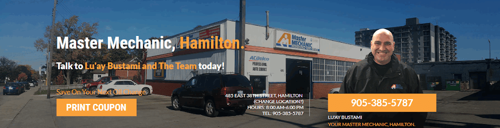 Master Mechanic Hamilton | 485 East 38th Street, Hamilton, ON L8V 4G7, Canada | Phone: (905) 385-5787