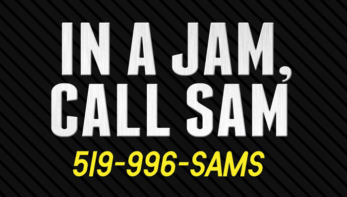 In a Jam, Call Sam | 84 Division St N, Kingsville, ON N9Y 1E2, Canada | Phone: (519) 733-6434