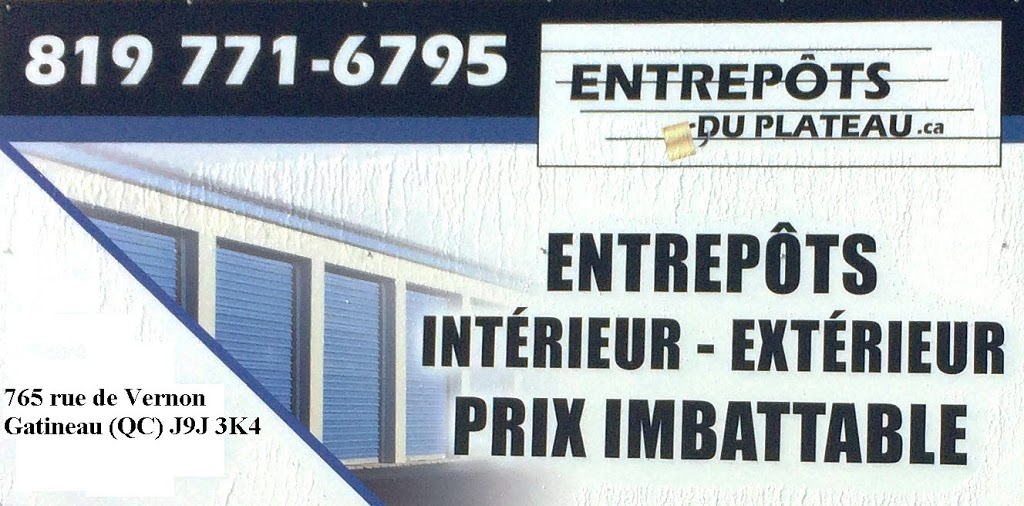 Entrepôts Du Plateau | 765 Rue de Vernon, Gatineau, QC J9J 3K4, Canada | Phone: (819) 771-6795
