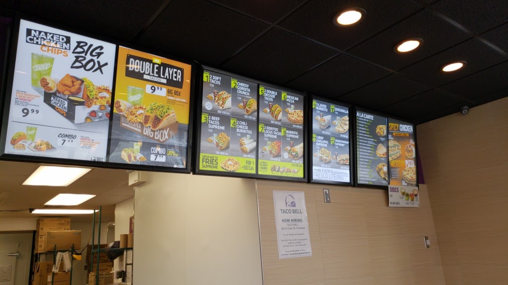 Taco Bell | 328 St Clair St, Chatham-Kent, ON N7L 3K1, Canada | Phone: (519) 351-7485