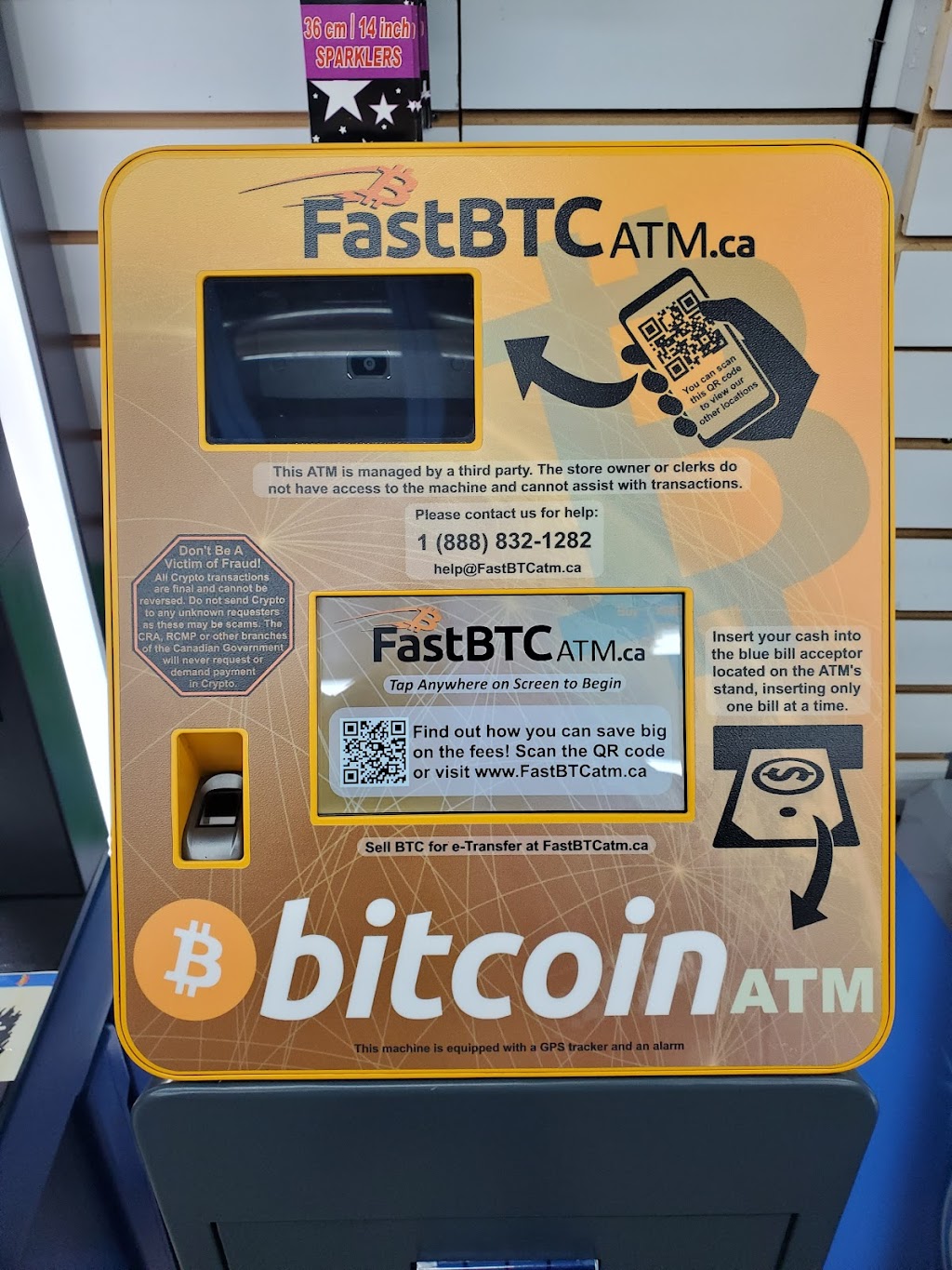 FastBTC Bitcoin ATM - Big Bee Food Mart | 5056 Montrose Rd, Niagara Falls, ON L2H 1K5, Canada | Phone: (888) 832-1282