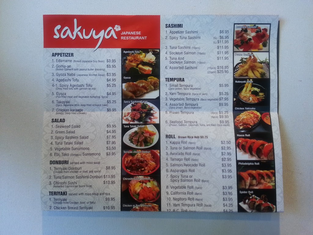 Sakuya Japanese Restaurant | 1593 128th St, Surrey, BC V4A 1N4, Canada | Phone: (604) 535-5082