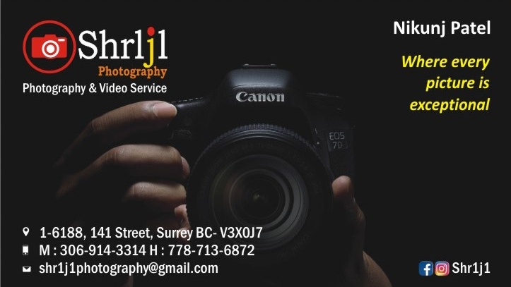 Shr1j1 Photography | 6188 141 St. Unit 01, Surrey, BC V3X 0J7, Canada | Phone: (306) 914-3314