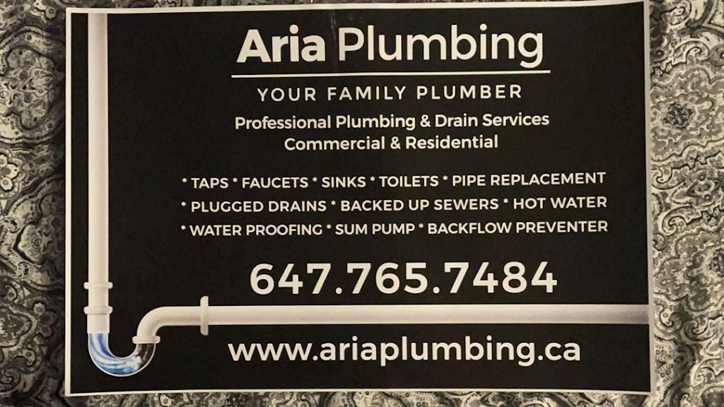 Aria Plumbing | Dundas St W, Oakville, ON L6M 1L9, Canada | Phone: (647) 765-7484