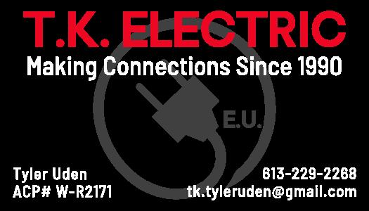 TK Electric | 176 Bridge St, Carleton Place, ON K7C 2V7, Canada | Phone: (613) 257-3252