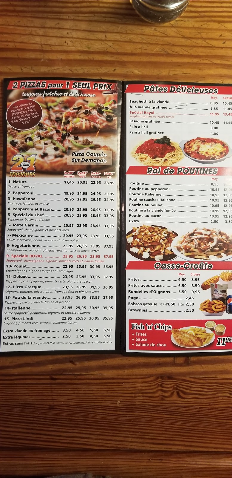 Royal Pizza - Laurentides | 636 Chemin de Ste Anne des Lacs, Sainte-Anne-des-Lacs, QC J0R 1B0, Canada | Phone: (450) 643-0090