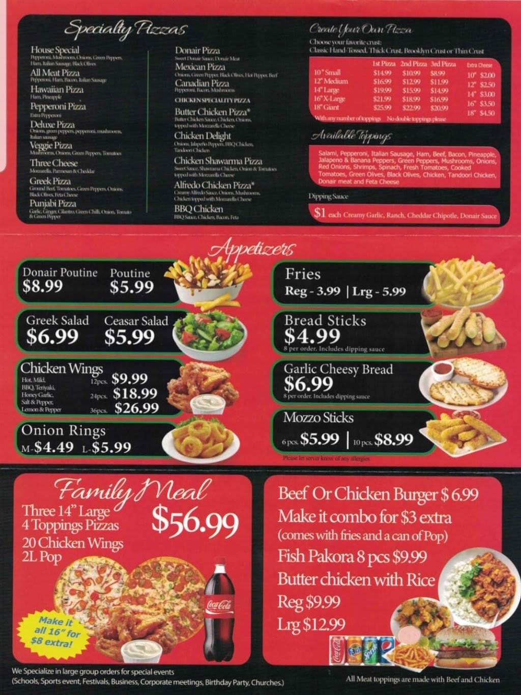 Cosmic Pizza and Donair | 8015 Wagner Rd NW, Edmonton, AB T6E 4N6, Canada | Phone: (780) 220-3000