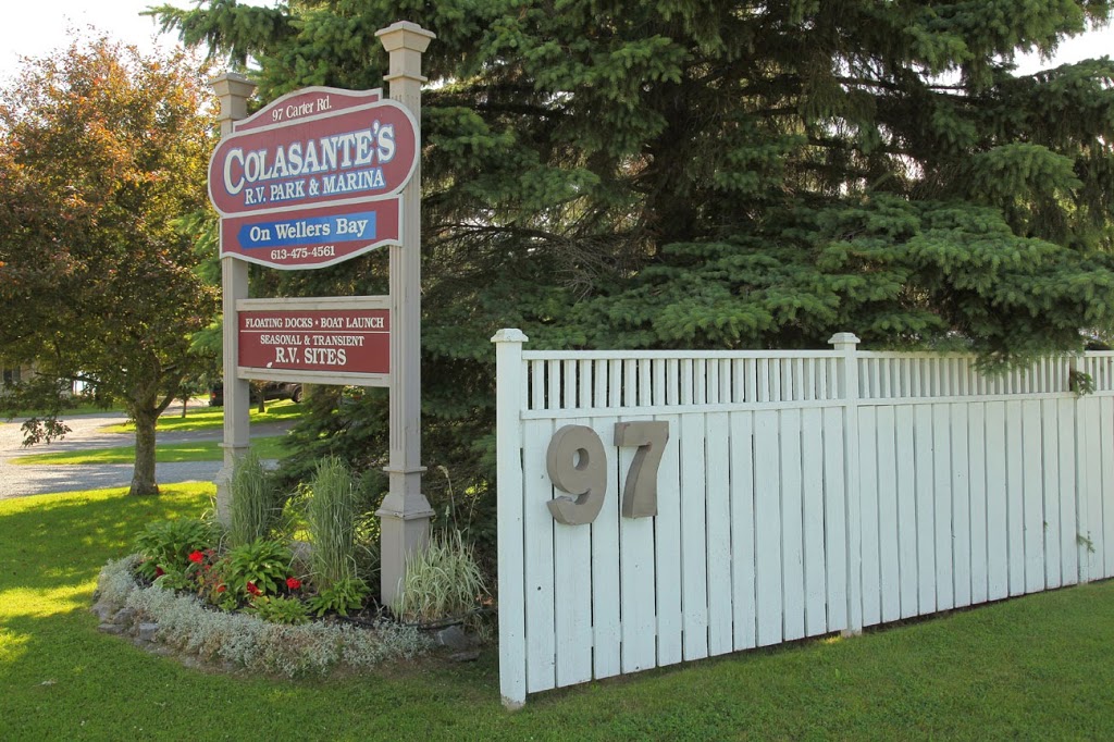 Colasantes R V Park & Marina | 97 Carter Rd, Carrying Place, ON K0K 1L0, Canada | Phone: (613) 475-4561