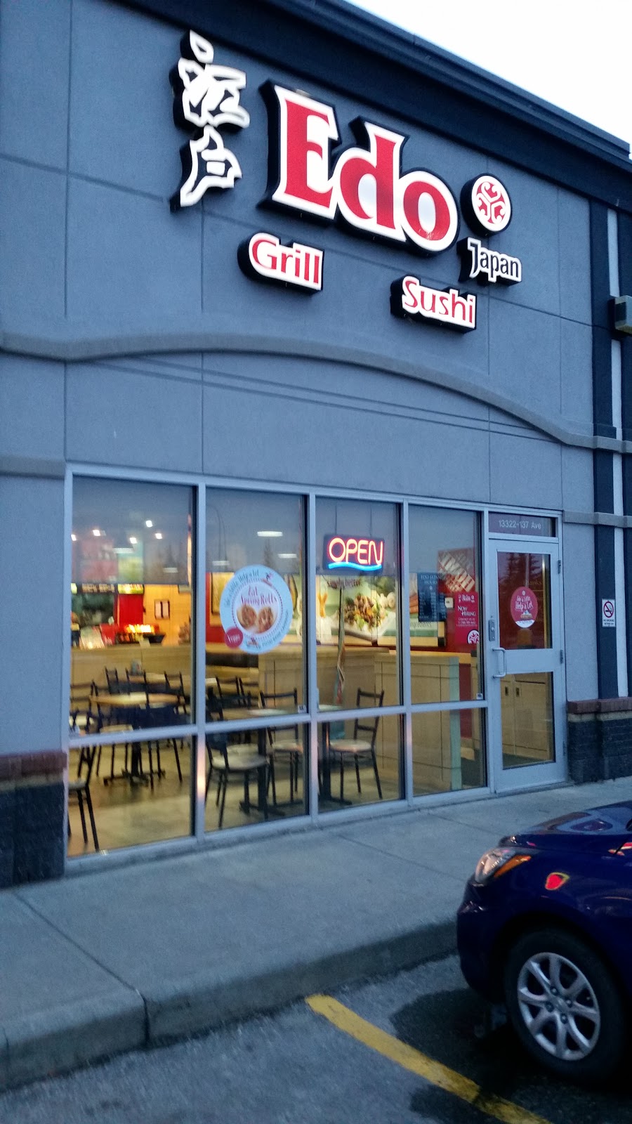 Edo Japan | 13322 137 Ave NW, Edmonton, AB T5L 4Z6, Canada | Phone: (780) 478-3361