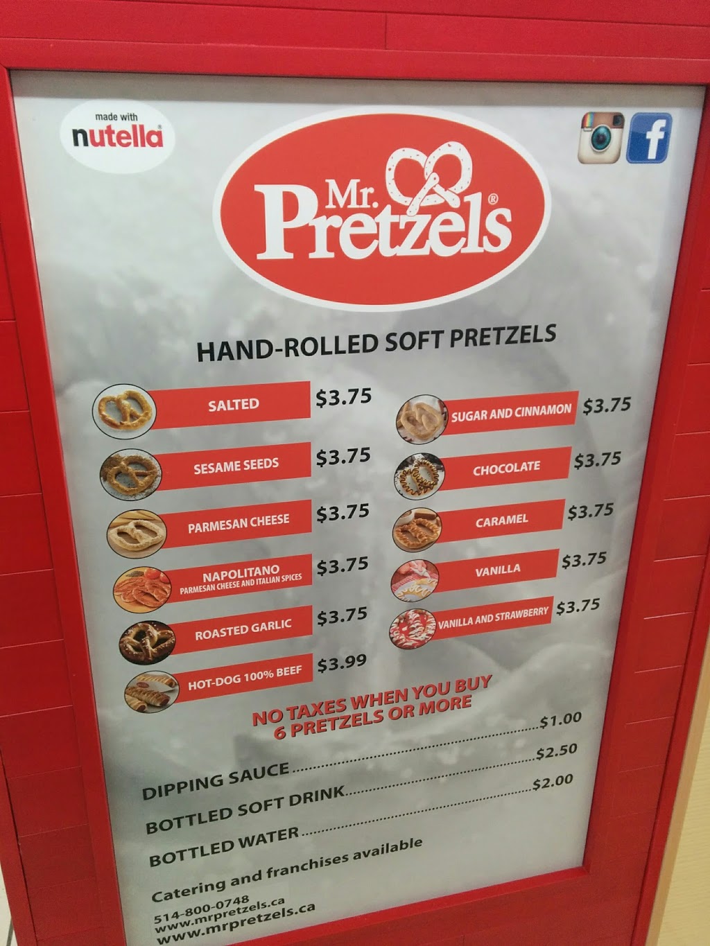 Mr. Pretzels | 3625 Shaganappi Trail NW #Z011, Calgary, AB T3A 0E2, Canada | Phone: (403) 286-5037