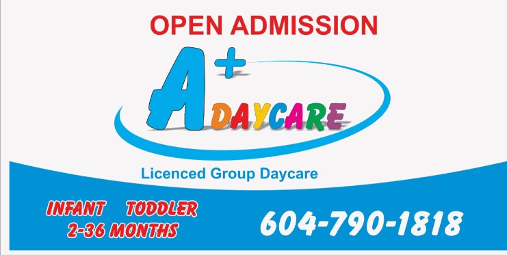 A Plus Daycare | 490 Macbeth Crescent, West Vancouver, BC V7T 1V7, Canada | Phone: (604) 790-1818