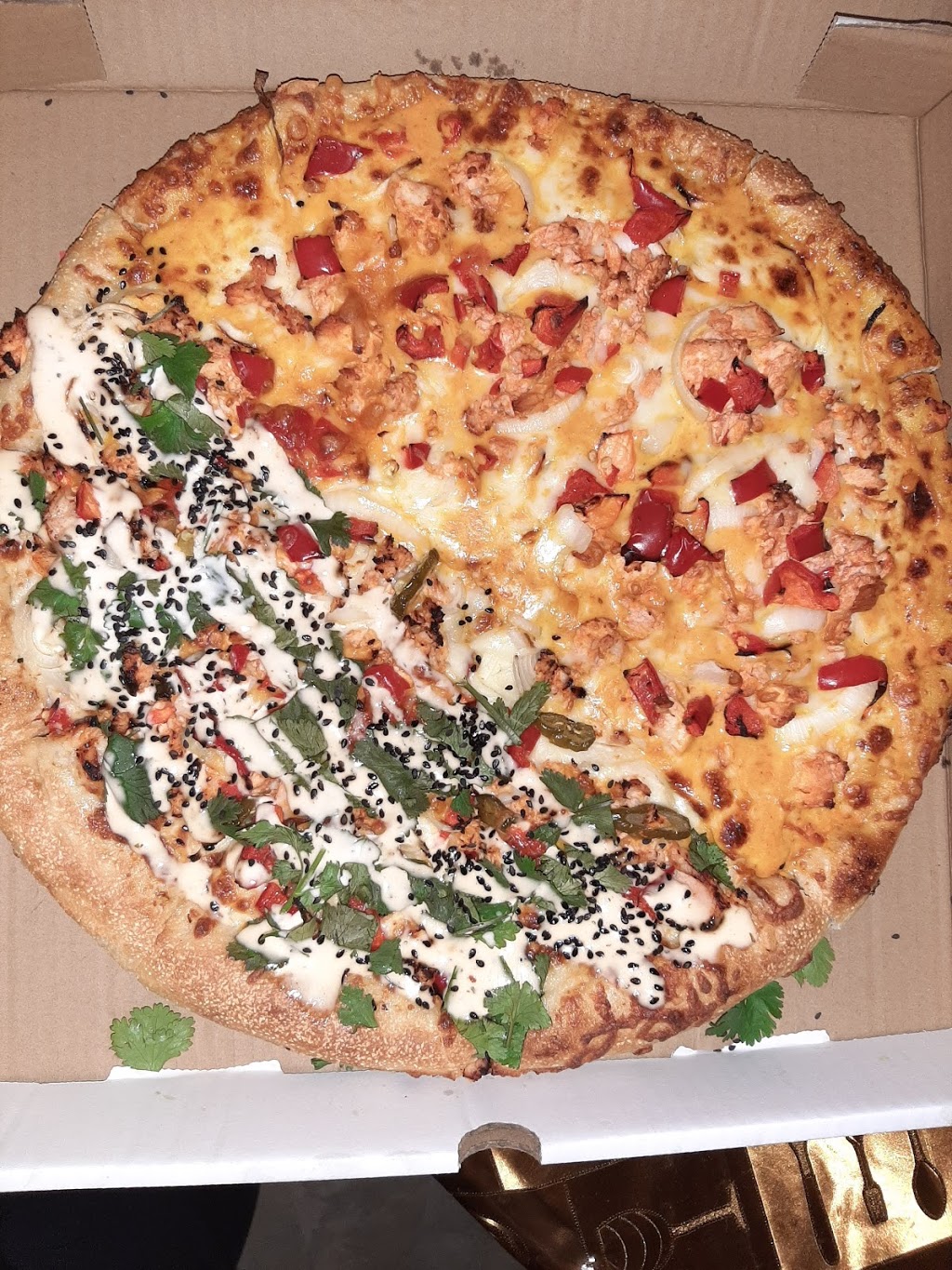 Hot Pan Pizza | 13634 104 Ave #01, Surrey, BC V3T 1W2, Canada | Phone: (778) 395-1995
