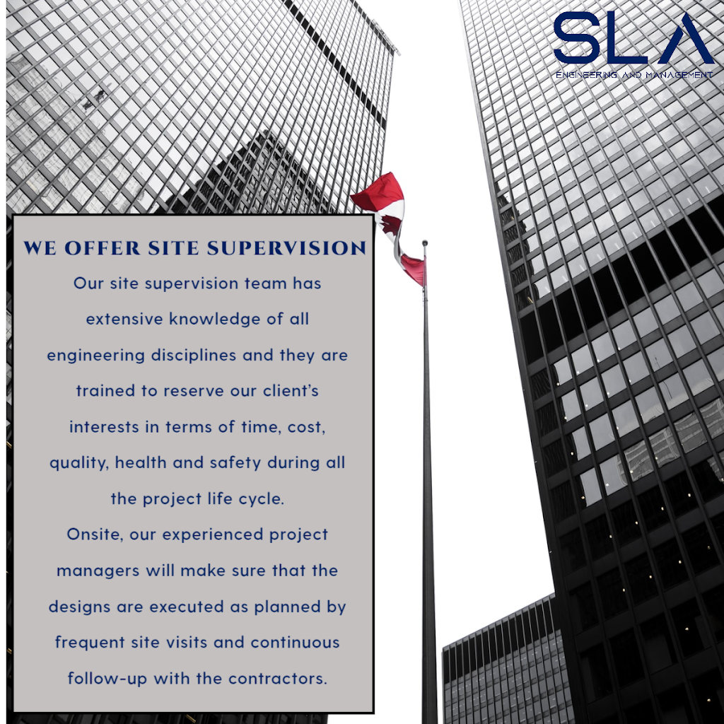 SLA Engineering and Management | 330 Assiniboine Trail, Mississauga, ON L5R 2P1, Canada | Phone: (647) 224-2382