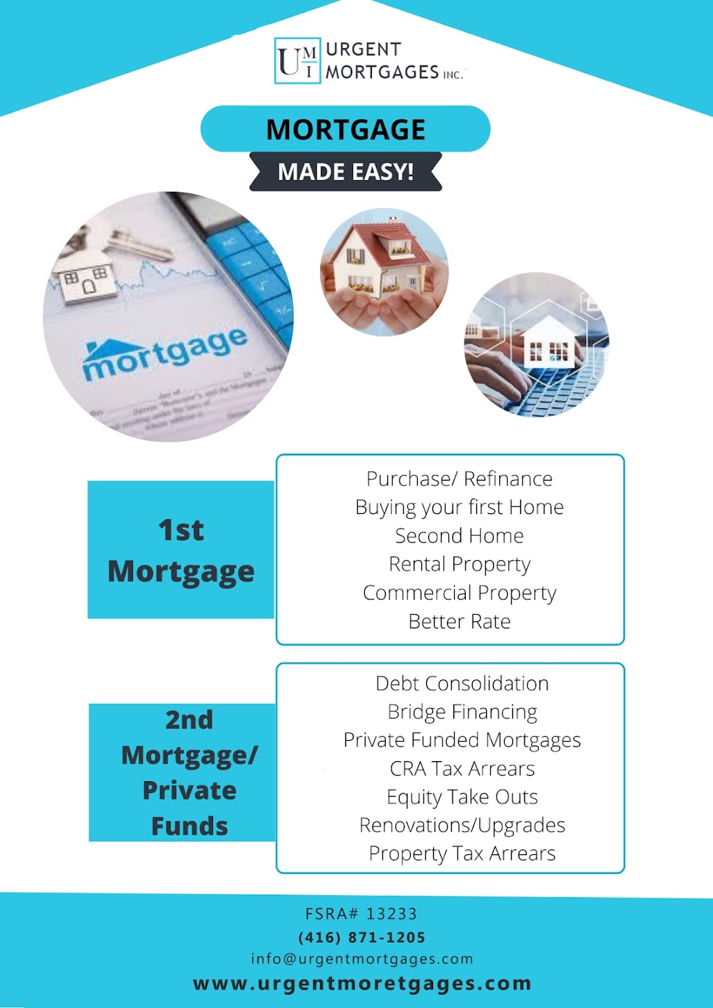 Urgent Mortgages Inc. | For All your Financial Needs | 17705B Leslie St Unit 6, Newmarket, ON L3Y 3E3, Canada | Phone: (416) 871-1205