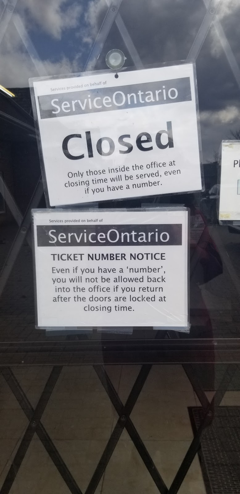 ServiceOntario | 100 Steeles Ave W, Thornhill, ON L4J 7Y1, Canada | Phone: (905) 709-4097