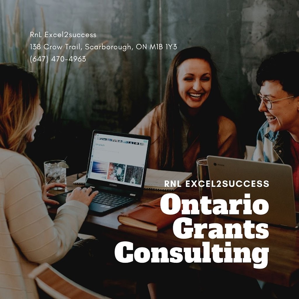 RnL Excel2success Ontario School Grants | 138 Crow Trail, Scarborough, ON M1B 1Y3, Canada | Phone: (647) 470-4963