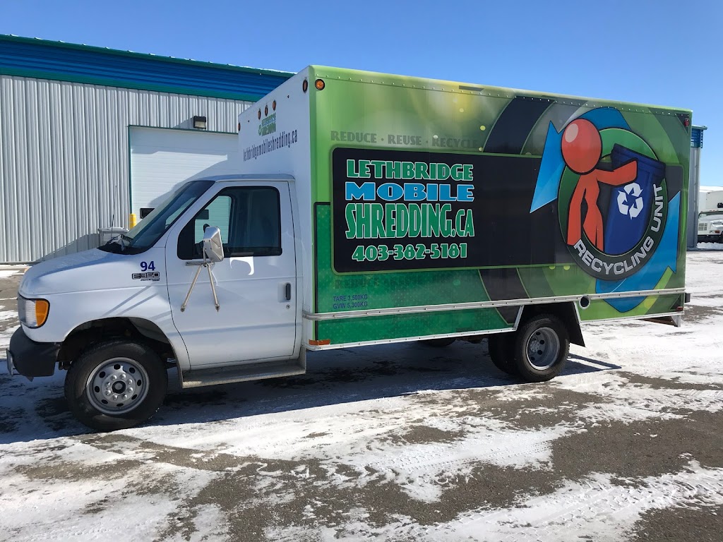 Lethbridge Mobile Shredding Inc. | 3538 32 Ave N, Lethbridge, AB T1H 7B4, Canada | Phone: (403) 382-5181