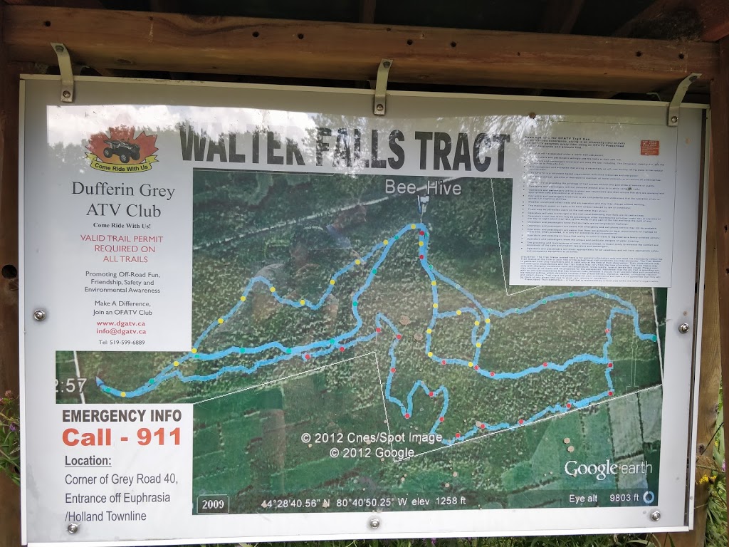 DGATV Walters Falls Trail | Grey County Rd 40, Chatsworth, ON N0H 1G0, Canada | Phone: (519) 266-3559