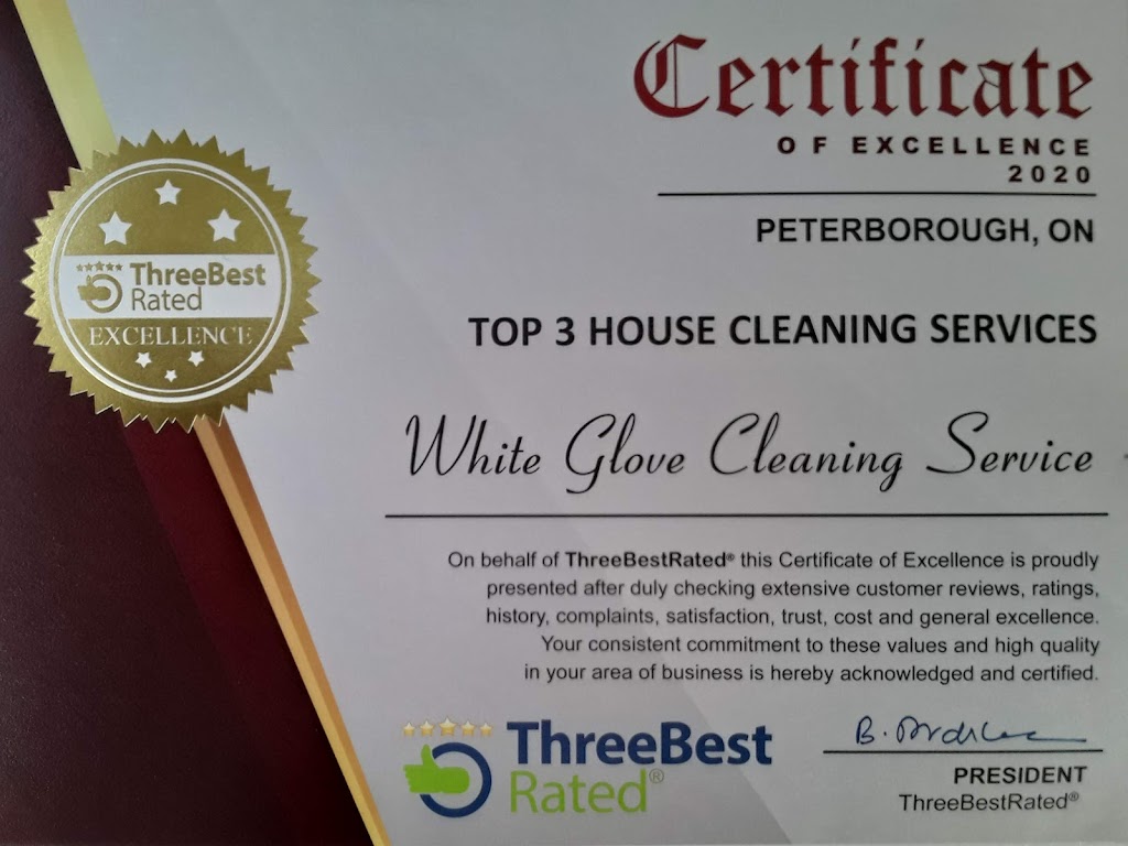 White Glove Cleaning Service | 458 Otonabee Dr, Peterborough, ON K9J 7R1, Canada | Phone: (705) 874-0917