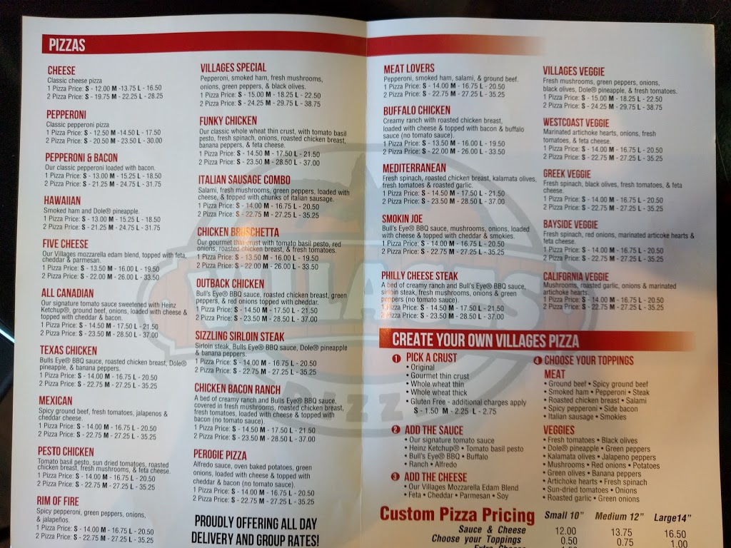 Villages Pizza | 2016 Oak Bay Ave, Victoria, BC V8R 1E4, Canada | Phone: (250) 598-3623